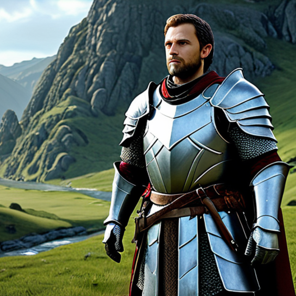 **

"A professional Knight, fully clothed in modest armor, stands in Dragon Valley. Safe for work, appropriate content, perfect anatomy, natural proportions, professional digital art, high quality."

**