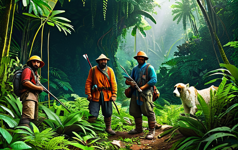 리니지 길드 활동 장려법 - Guild Meeting**

"A bustling scene inside a grand hall, filled with guild members in diverse, modest...