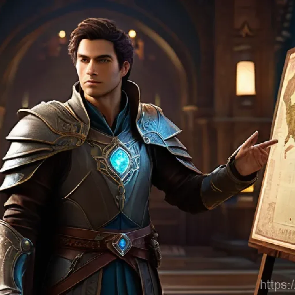 리니지 초보자 친화 서버 - **Prompt for New Beginnings and Server Selection:**
    "A young, diverse male character, dressed in...