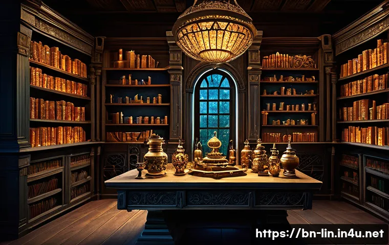 리니지 장비 업그레이드 공략 - **Prompt: The Zenith Enchantment Ritual**
    A mystical scene inside an ancient, dimly lit alchemis...