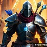 리니지 고난도 레이드 가이드 - A detailed fantasy RPG party scene showing a well-organized team in a dynamic battle formation: a he...