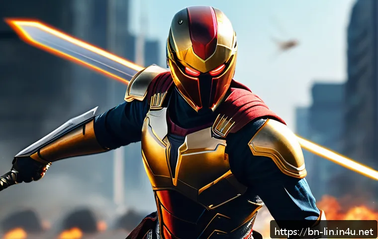 리니지 클래스별 추천 무기 - A swift Avenger warrior wielding a lightweight, sleek Swift Blade in dynamic combat pose, wearing li...