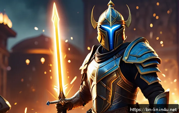 리니지 최고 데미지 세팅 - A dynamic gaming scene featuring a heroic Bengali male character in detailed fantasy armor and wield...